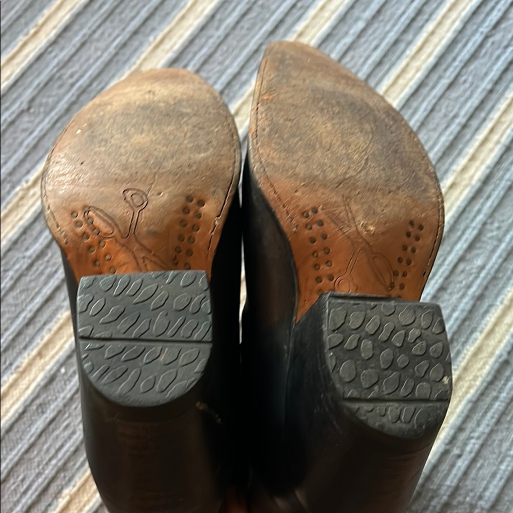 Black Leather Ankle Boots - Picture 5 of 8